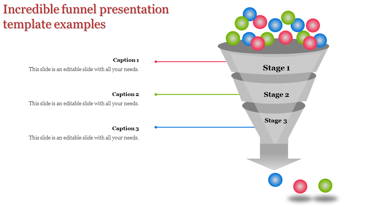 Editable Funnel Presentation Template Slide Design